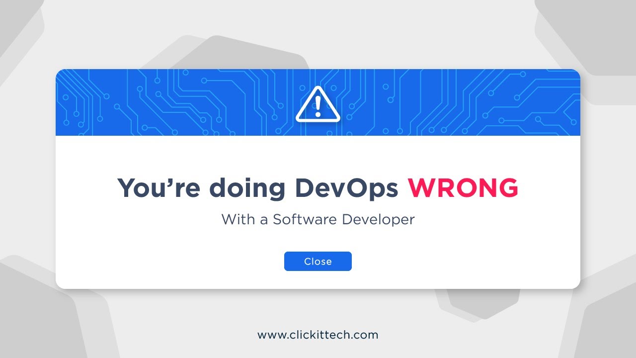 You're doing DevOps Wrong